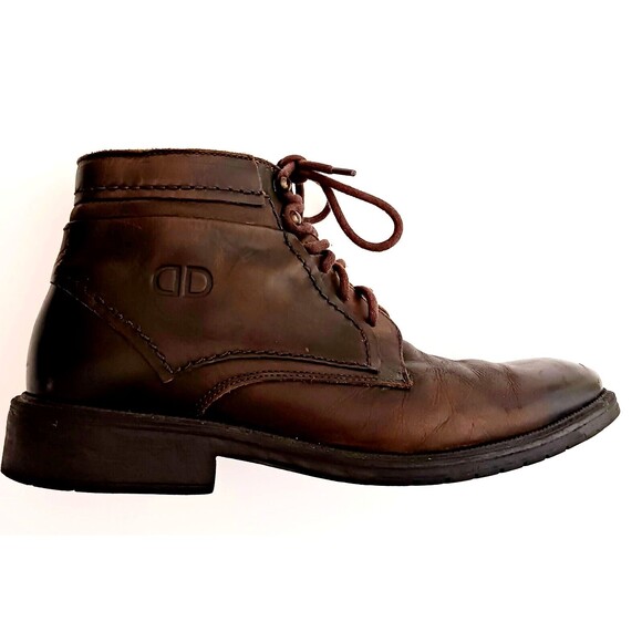 Democrata Garage Collection Mens Brown Leather Lace Up Ankle Boot EU 42 US 9 - Picture 8 of 12